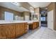 Primary bathroom with double vanity, soaking tub and shower at 1060 W Silver Creek Rd, Gilbert, AZ 85233