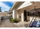 Inviting front patio with seating area at 12510 W Brandywine Dr, Sun City West, AZ 85375