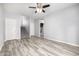 Gathering room with wood-like floors and staircase at 1270 E Marcella Ln, Gilbert, AZ 85295