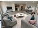 Spacious living room featuring a neutral color palette at 1393 W Inca Dr, Coolidge, AZ 85128