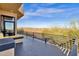 Serene balcony featuring a yellow couch and views at 15418 N Castillo Dr, Fountain Hills, AZ 85268