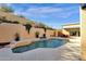 Inviting pool with waterfall feature at 15418 N Castillo Dr, Fountain Hills, AZ 85268