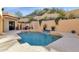 Stunning pool and patio area with built in BBQ at 15418 N Castillo Dr, Fountain Hills, AZ 85268