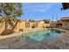 Spacious backyard with a refreshing pool at 160 W La Vieve Ln, Tempe, AZ 85284