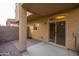 Private backyard patio with block wall at 2150 W Alameda Rd # 1251, Phoenix, AZ 85085