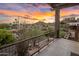 Stunning sunset view of the city and mountains from balcony at 2208 E Belmont Ave, Phoenix, AZ 85020