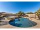 Luxury pool and spa with a tranquil water feature at 24710 N 27Th Pl, Phoenix, AZ 85024