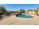 Large kidney-shaped pool with built-in spa and patio at 24710 N 27Th Pl, Phoenix, AZ 85024