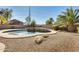 Spacious pool and spa area with a large backyard at 24710 N 27Th Pl, Phoenix, AZ 85024