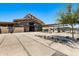 Modern community clubhouse with a rustic exterior and plenty of space at 25422 S 228Th St, Queen Creek, AZ 85142