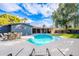 Inviting backyard oasis featuring a sparkling pool and patio furniture at 2942 N 81St Pl, Scottsdale, AZ 85251