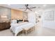 Bright bedroom with a king-size bed and stylish decor at 2942 N 81St Pl, Scottsdale, AZ 85251