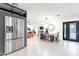 Modern kitchen with stainless steel appliances and gray cabinets at 2942 N 81St Pl, Scottsdale, AZ 85251