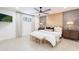 Relaxing main bedroom with a neutral color scheme and stylish decor at 2942 N 81St Pl, Scottsdale, AZ 85251