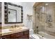 Elegant bathroom with a soaking tub and decorative tilework at 3038 E Waterman Way, Gilbert, AZ 85297