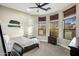 Bright bedroom with bay windows and ample natural light at 3038 E Waterman Way, Gilbert, AZ 85297