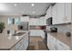 White kitchen with granite counters and stainless steel appliances at 3667 E Angstead Ct, Gilbert, AZ 85296