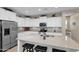 Modern kitchen with stainless steel appliances and island at 3667 E Angstead Ct, Gilbert, AZ 85296