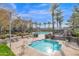 Community pool and spa with surrounding patio and lounge chairs at 3667 E Angstead Ct, Gilbert, AZ 85296