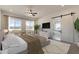 Main bedroom with en-suite bathroom and sliding barn door at 39024 N 6Th Dr, Phoenix, AZ 85086