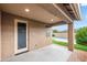 Covered patio overlooking the pool and backyard at 4125 W Bradshaw Creek Ln, New River, AZ 85087