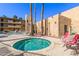 Community hot tub with comfortable seating area at 4950 N Miller Rd # 347, Scottsdale, AZ 85251