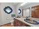 Bathroom with double vanity and decorative sinks at 4979 E Calle De Los Arboles --, Cave Creek, AZ 85331