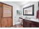 Bathroom with dark wood vanity, toilet, and marble countertop at 4979 E Calle De Los Arboles --, Cave Creek, AZ 85331