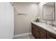 Guest bathroom with single vanity and shower/tub combo at 5660 N 73Rd St, Scottsdale, AZ 85250