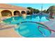 Inviting community pool with spa and relaxing patio area at 5830 E Mckellips Rd # 101, Mesa, AZ 85215