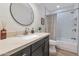 Clean bathroom with a single vanity and shower/tub combo at 6522 E Camino De Los Ranchos --, Scottsdale, AZ 85254