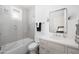 Modern bathroom with glass shower and updated vanity at 6602 E Lafayette Blvd, Scottsdale, AZ 85251