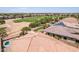 Home with private pool, golf course views, and solar panels at 6616 S Bridal Vail Dr, Gilbert, AZ 85298