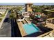 Resort-style pool with waterslide and a large sundeck at 6616 S Bridal Vail Dr, Gilbert, AZ 85298