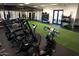 Fitness center with treadmills, weight machines, and turf area at 6616 S Bridal Vail Dr, Gilbert, AZ 85298