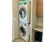 Stackable LG washer and dryer in laundry room at 7750 E Broadway Rd # 175, Mesa, AZ 85208