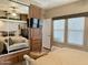 Main bedroom with mirrored closet and en-suite bathroom at 7750 E Broadway Rd # 175, Mesa, AZ 85208