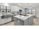 Modern kitchen with white cabinets, stainless steel appliances, and large island at 7756 E San Miguel Ave, Scottsdale, AZ 85250