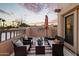 Relaxing rooftop patio with seating area and mountain views at 7756 E San Miguel Ave, Scottsdale, AZ 85250