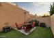 Relaxing patio area with seating and fire pit at 7756 E San Miguel Ave, Scottsdale, AZ 85250