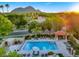 Community pool and spa with mountain views at 7756 E San Miguel Ave, Scottsdale, AZ 85250