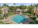 Community pool with lounge chairs and spa at 8429 W Salter Dr, Peoria, AZ 85382