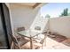 Private patio with table and chairs at 850 S River Dr # 1066, Tempe, AZ 85281