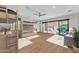bedroom with wood bunk beds and sliding glass doors leading to an outdoor area at 8912 W Roberta Ln, Peoria, AZ 85383