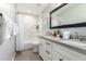 Updated bathroom with double vanity and granite countertop at 920 E 10Th Pl, Mesa, AZ 85203