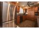 Modern kitchen with stainless steel appliances and ample counter space at 12526 W Skyview Dr, Sun City West, AZ 85375