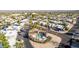 Aerial view of community, highlighting the central pool area at 17042 E Calle Del Oro -- # D, Fountain Hills, AZ 85268