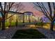 Backyard at night featuring a hammock, pool, and landscape lighting at 20177 E Via De Arboles --, Queen Creek, AZ 85142
