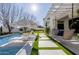 Relaxing backyard with pool, spa, pergola, and lounge area at 20177 E Via De Arboles --, Queen Creek, AZ 85142