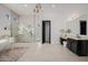 Spa-like bathroom with soaking tub and walk-in shower at 20177 E Via De Arboles --, Queen Creek, AZ 85142